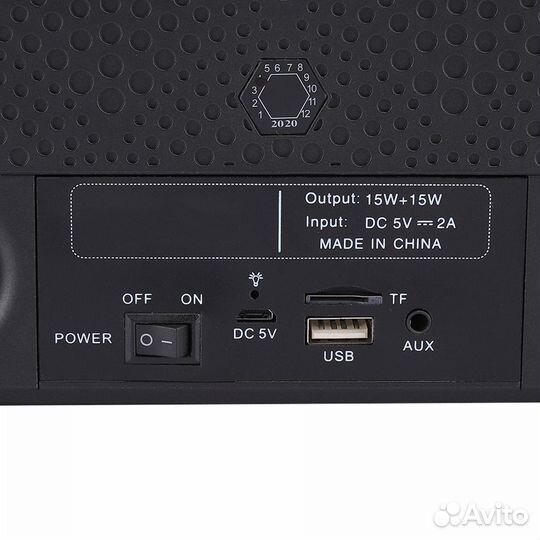 Караоке система sdrd SD-309 30Вт., 2 микроф,черная