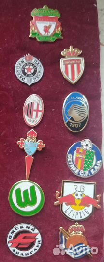Значки футбольные, хоккейные
