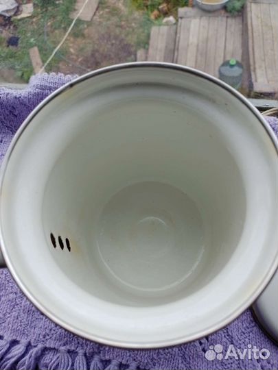 Кофейник эмалированный ссср,чайник винтаж