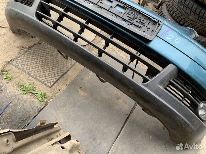 Бампер передний vw туран с птф