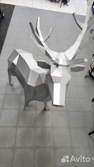 Фигура Оленя из картона