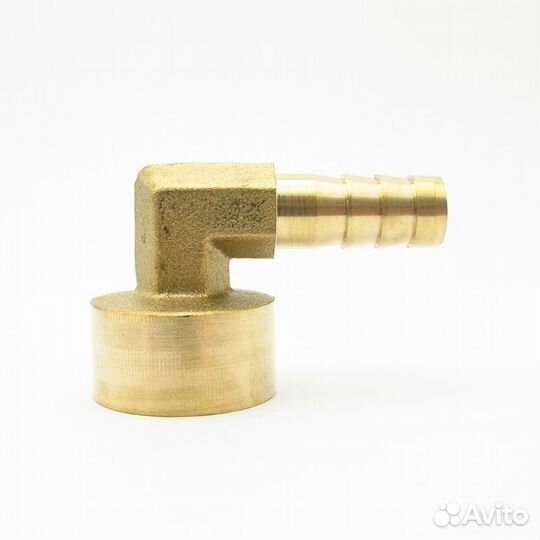 Переходник латунный угловой, резьба 1/4 (мама) - ш