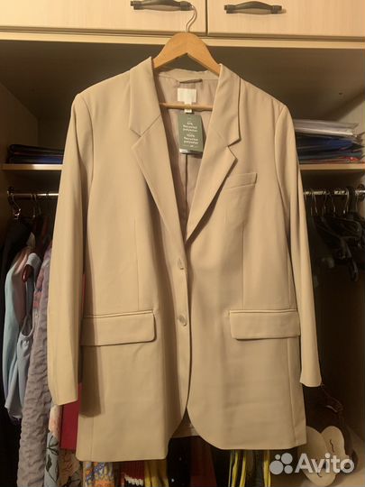 Пиджак бежевый светлый HM