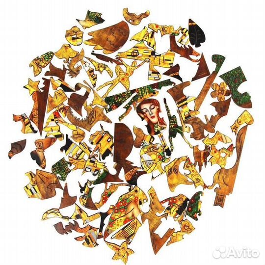 Пазл фигурный. Густав Климт «Поцелуй»