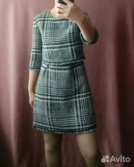 Платье твидовое 40-42 размер