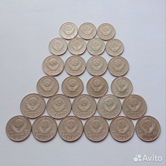 Разновидности Ранние СССР 10 15 20 копеек