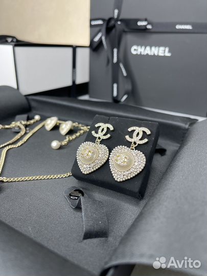 Chanel колье браслет серьги