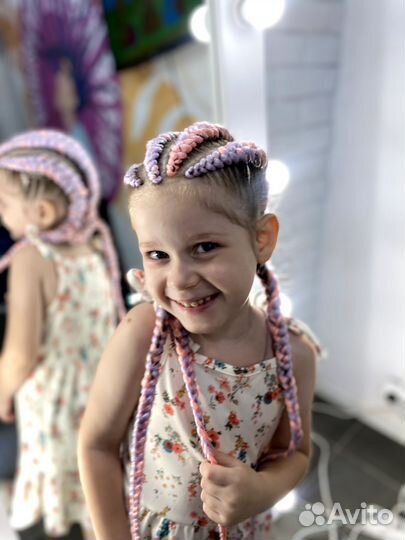 Афрокосы Брейды Кудри Хвосты де вплет кос