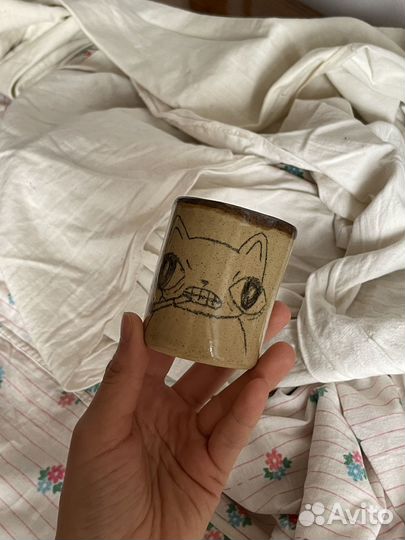 Керамический стаканчик ручной работы