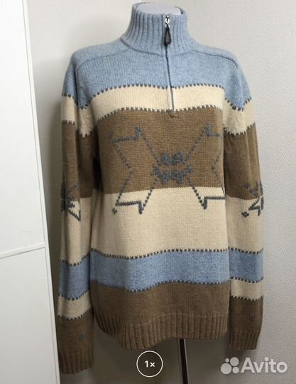 Свитер полузамОк 50-52 Mc Neal 100 % Шерсть ягнёнк