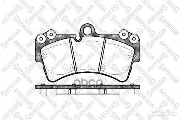 1006 000B-SX колодки дисковые п. VW Touareg
