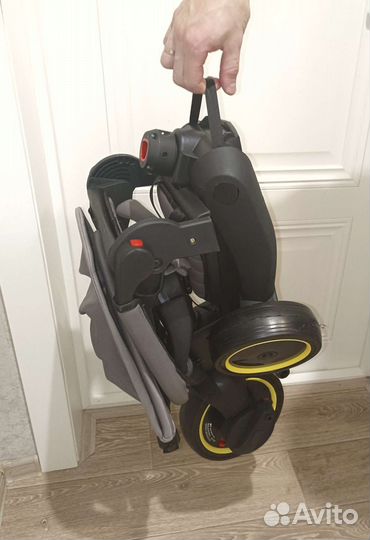 Детский велосипед Luxmom с ручкой, складной