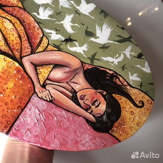 Сладкий сон» картина на холсте спящая девушка