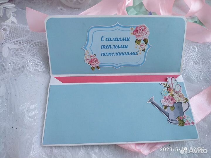 Свадебный конверт ручной работы