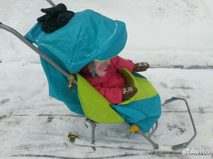 Санки с колёсами Ника тимка