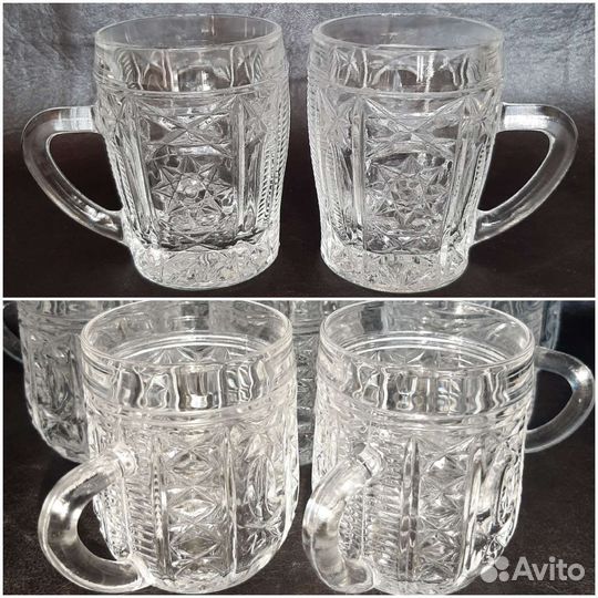 Кружка бокал пивные СССР хрусталь