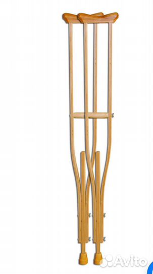 Костыли деревянные подмышечные