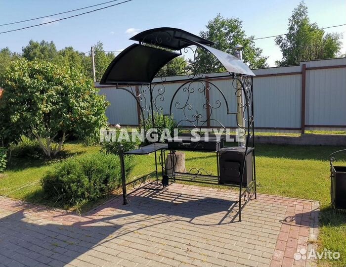 Мангал с крышей