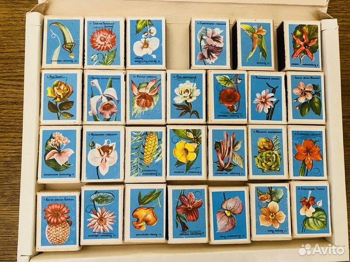 Набор коллекционных спичек Цветы