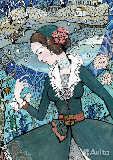 Картина акварель