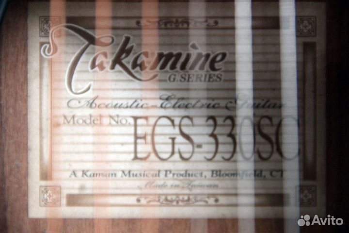 Электроакустическая гитара Takamine EGS 330SC
