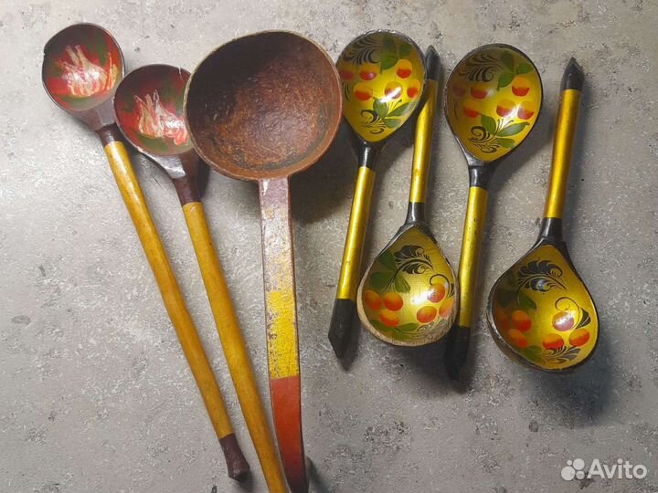 Деревянная посуда Хохлома СССР