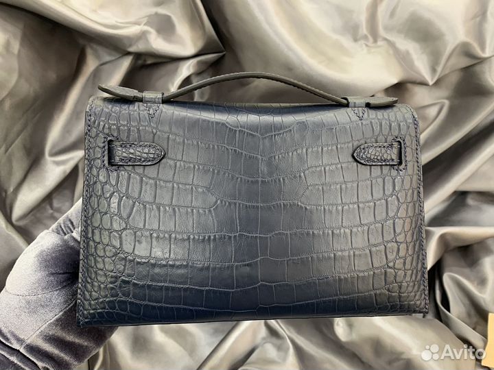 Сумка Hermes Kelly Pochette 22 Dark Blue