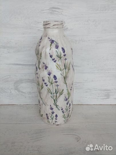 Вазы -бутылки для цветов в стиле прованс