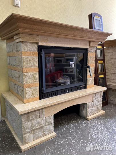 Каминная топка Nordflam Atina + Облицовка Daria