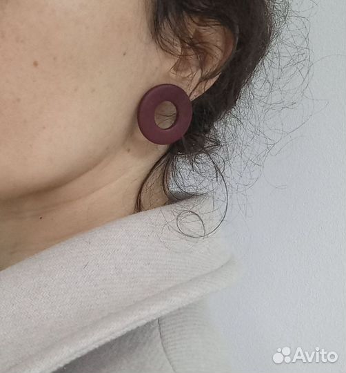 Серьги кольца