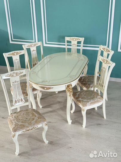 Стол и стулья Голд с доставкой до дома