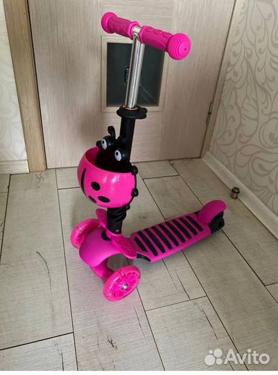 Самокат беговел 5 в 1 детский трехколесный