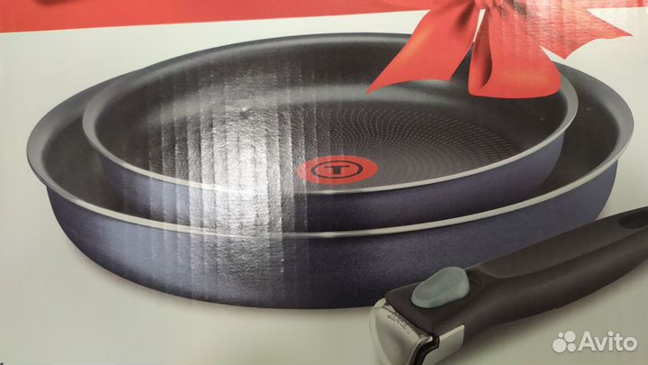 Набор сковородок Tefal Ingenio 24,28см,съемн ручка