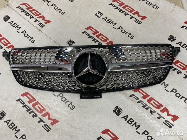 Решетка радиатора Mercedes GLE w166 Diamond хром купить в Краснодаре ...