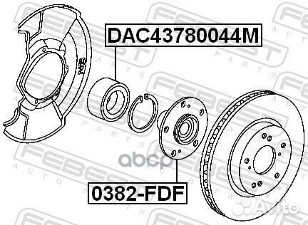 Ступица передняя (honda civic FD 2006-2012) FEB