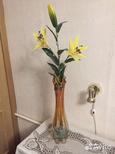 Ваза цветное стекло