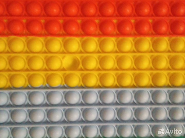 Поп ит, радужный, красный, жёлтый, голубой