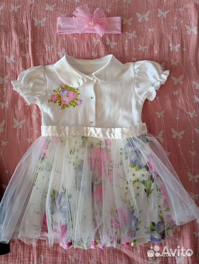 Пакет одежды для девочки 74, есть что-то 80