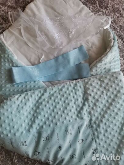 Зимний конверт одеяло на выписку