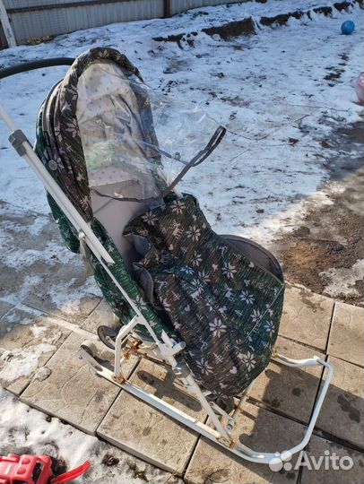 Детские санки коляска бу