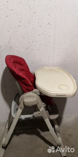 Стульчик для кормления Chicco polly magic красный