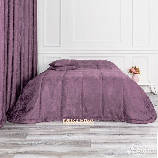 Покрывало зарина фиолет новое плед на кровать