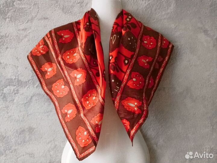 Винтажный платок ацетат