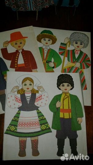 Редкая.Игра на магнитах Одень куклу,развивающая