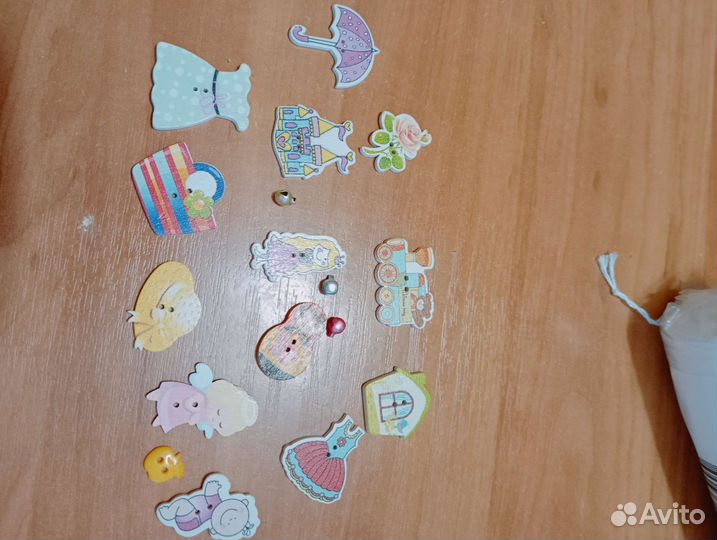 Сет фигурных пуговиц 50 штук