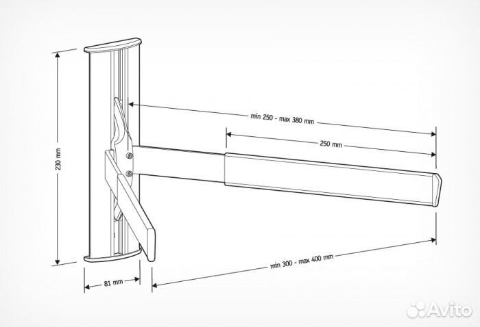 Кронштейн для аппаратуры DVD DRS-3103