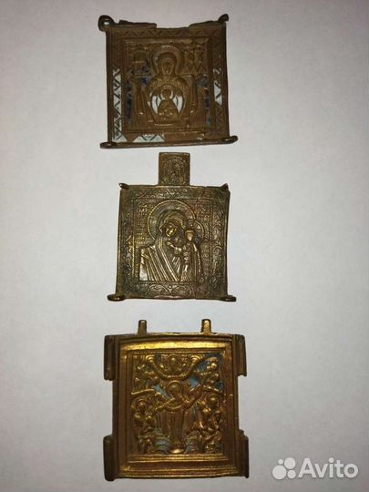 Меднолитые старинные иконки