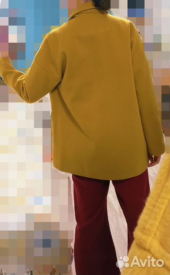 Полупальто пиджак оверсайз размер S