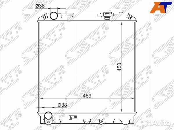 Радиатор isuzu ELF 93-03, nissan atlas F23 92-07
