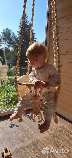 Детские качели макраме